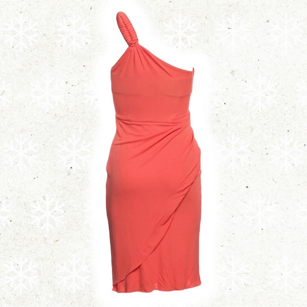 Vintage “Tangerine” Temperley London ‘Mini Greek’ One Shoulder Mini Dress Size 2 - Picture 16 of 16